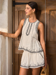 Cotton Embroidered Top