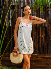 Embroidered Floral Dress