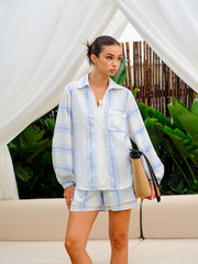 Floral Printed Shorts Set