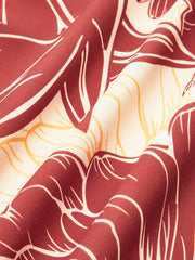 Floral Print Ruched Cut-Out One-Piece Swimsuit