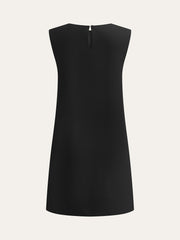 Metal Decor Sleeveless Mini Dress