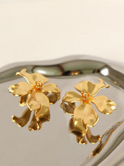 Metal Flower Earrings