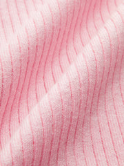 Asymmetrical Halter Button Knit Top