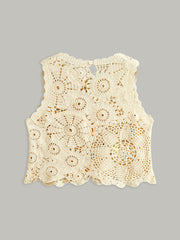 Sheer Sleeveless Crochet Top