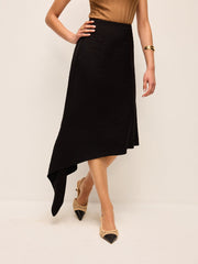 Asymmetric Hem Skirt