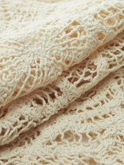 Semi-Sheer Crochet Lace Top