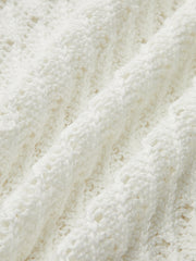 Sheer Knit Sweater Dress with Cut-Out Detail