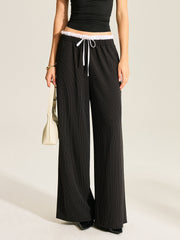 Striped Wide-Leg Pants
