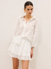 Sheer Embroidered Short Set