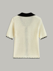 Tie-Front Knit Top