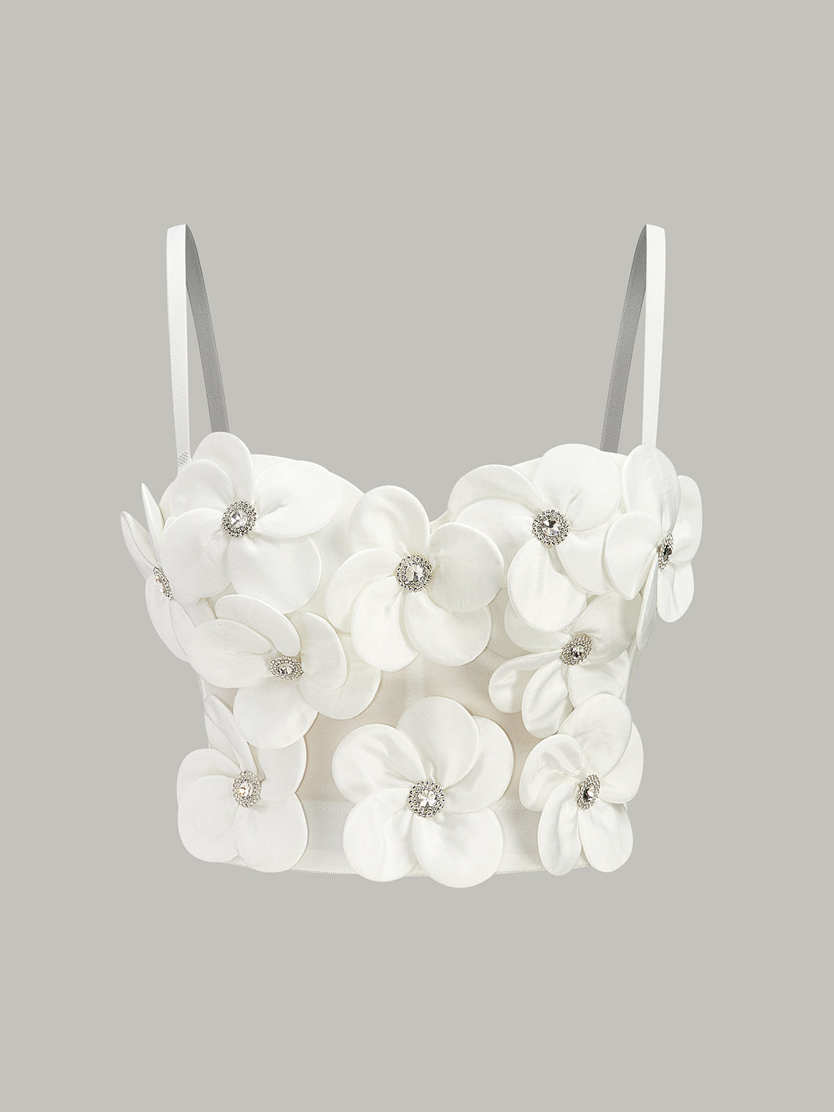 3D Floral Embellished Corset