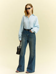 Oversized Eyelet Detail Shirt