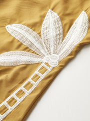 Embroidered Sleeveless Dress