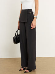 Asymmetric Waist Pants