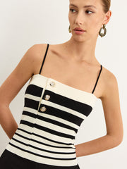 Striped Knit Tank Top