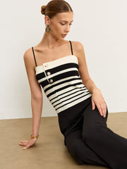 Striped Knit Tank Top