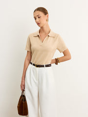 Knit Polo Top
