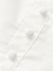 Embroidered Floral Mini Dress with Front Buttons