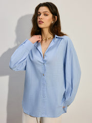 Oversized Button-Down Shirt