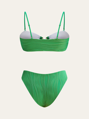 Textured Bikini Set