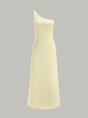Asymmetrical One-Shoulder Midi Dress