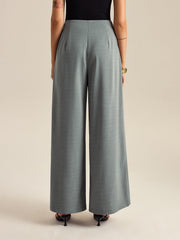 Pleated Wide-Leg Pants