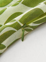 Semi-Sheer Printed Halter Neck Top