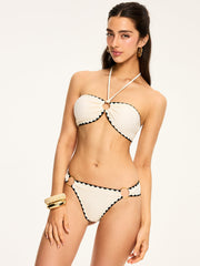 Contrast Trim Bikini Set
