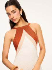 Knit Maxi Dress with Cut-Out Back