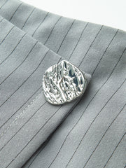 Striped Wrap Mini Skirt