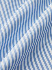 Striped Ruffle V-Neck Puff Sleeve Top