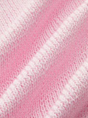 Short-Sleeved Knit Top with Bow Detail