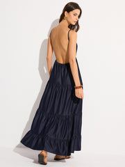 Backless Tiered Maxi Dress