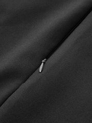 Pleated Mesh Hem Midi Skirt