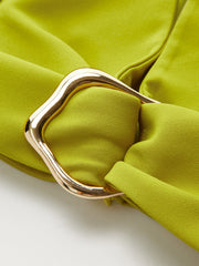 Sleeveless Crop Top With Metal Ring Detail