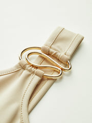 One-Shoulder Ring-Detail Tank Top