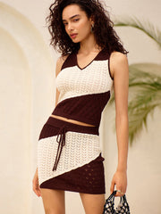 Color Blocked Sweater Co-Ords