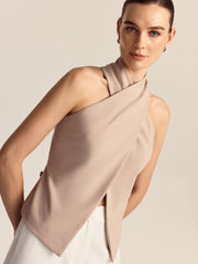 Cross-Front Halter Top