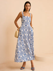 Boho Printed Maxi Dress