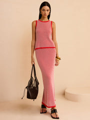 Striped Knit Sweater Co-ords Set