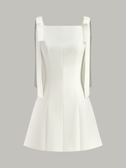 Bow-Strap Mini Dress