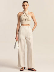 Tencel-Linen Blend Trousers