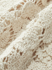 Semi-Sheer Floral Lace Top