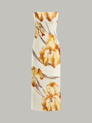 Floral-Print Midi Dress