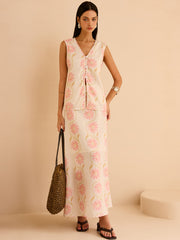 Floral Print Maxi Skirt