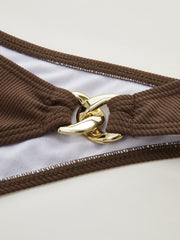 Metal Decor Bikini Set