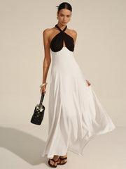 Halter Neck Cut-Out Maxi Dress