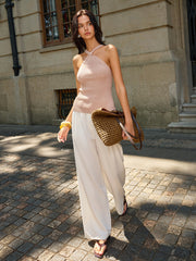 Knit Crisscross-Strap Top