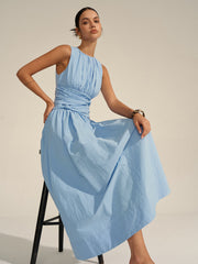 Ruched Waist Maxi Dress