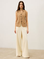 Pocketed Wide-Leg Pants